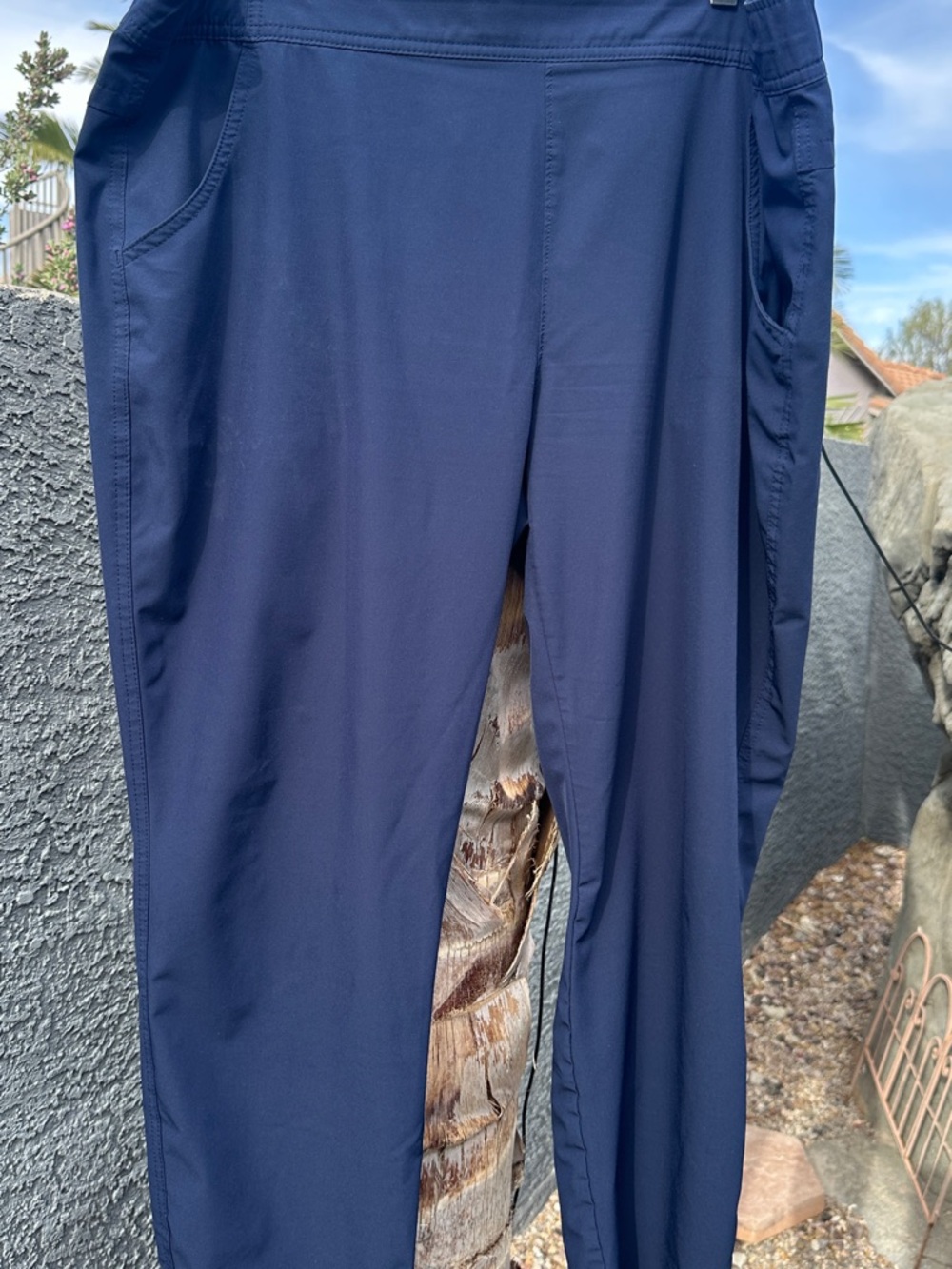 Eddie Bauer Navy Elastic Waist Pull-On Pants XL
